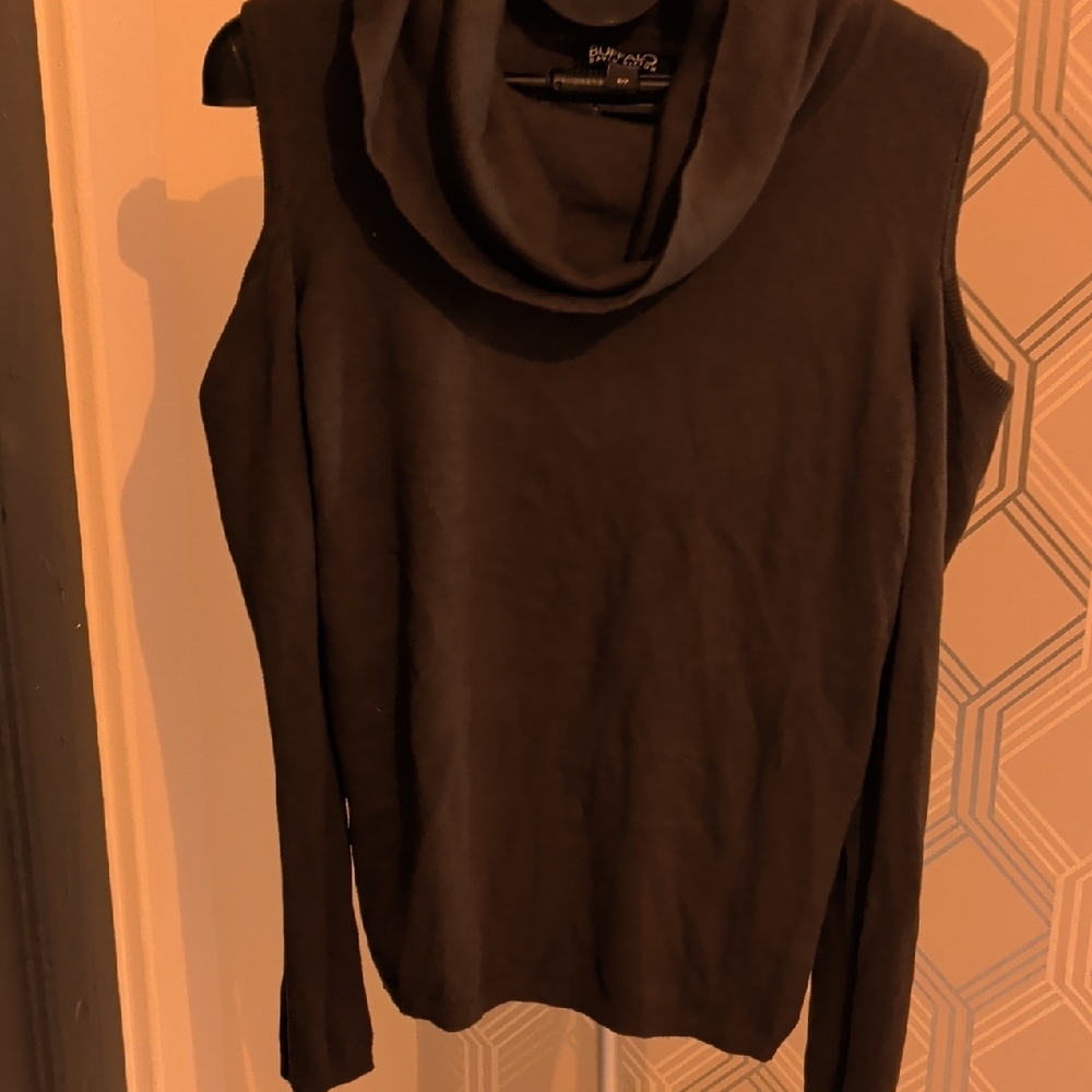 Buffalo David Bitton dark green Cowl Neck Sweater